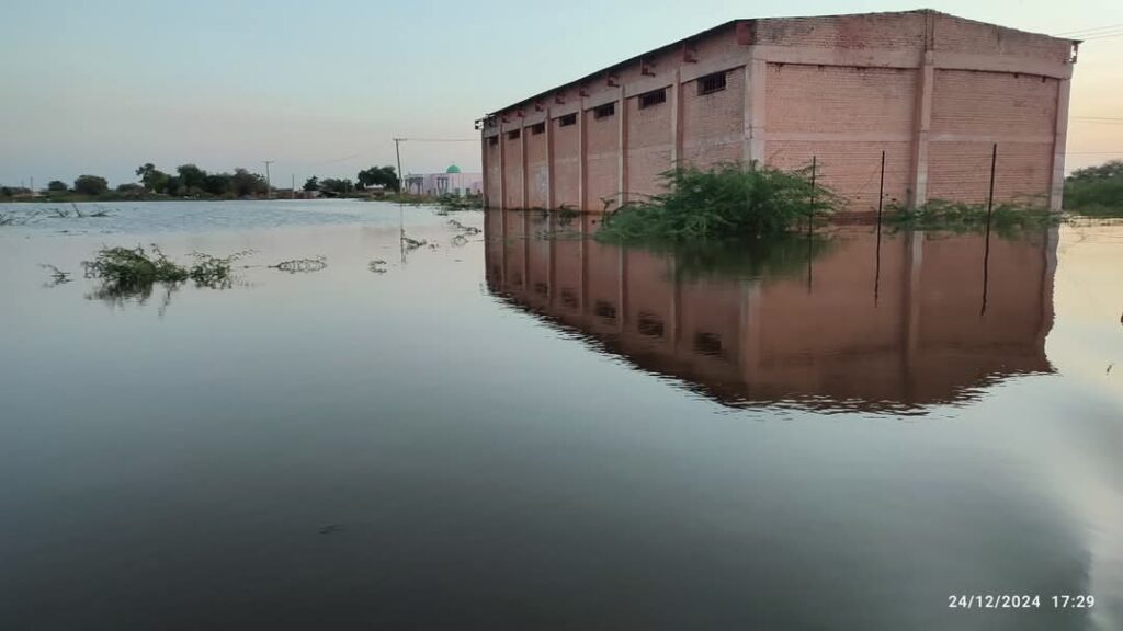 خروج محطة مياه الجزيرة أبا عن الخدمة بسبب الفيضان